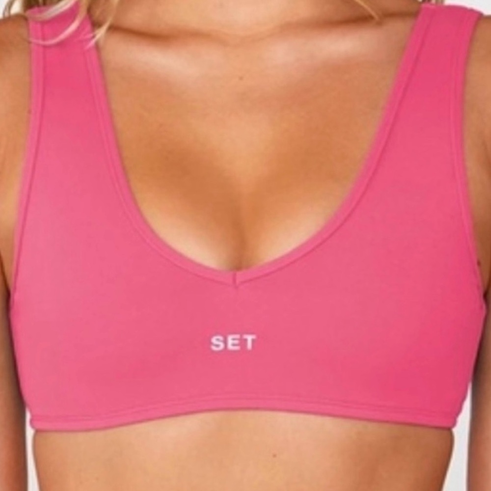 SET Active Pink Scoop Sports Bra